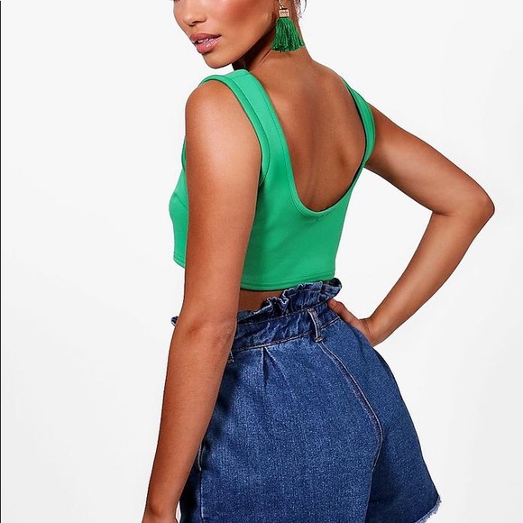 Denim High Waisted Shorts - Picture 2 of 3